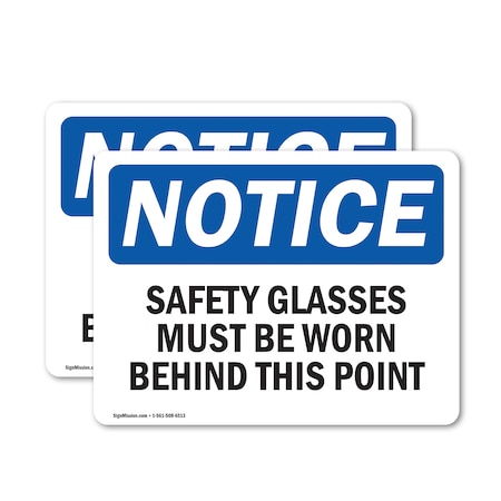 Signmission 12 in Height, 18 in Width, Vinyl Decal, Rectangle OS-2PACK-NS-D-1218-L-18169